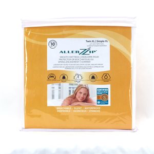 AllerZip Double XL 54 X 80 X 6, Anti-acariens