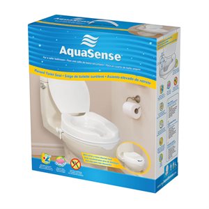 Siège de toilette surélevé Aquasense 4'' allongé