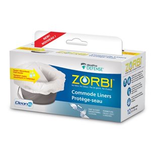 Commode Liners Protege-Seau  Zorbi ,PQ 12